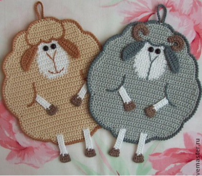 Прихватки _Овечка и барашек_ - Забелина (2014)_0.png